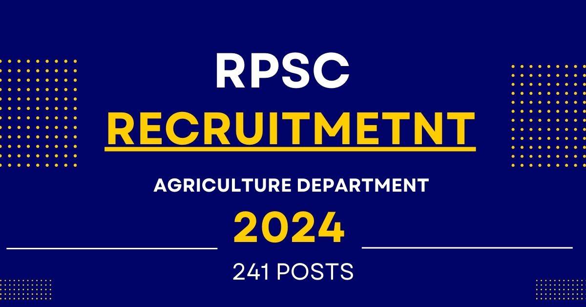 RPSC Recruitment 2024