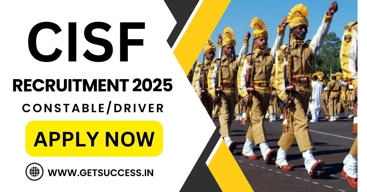 CISF Constable Driver Recruitment 2025