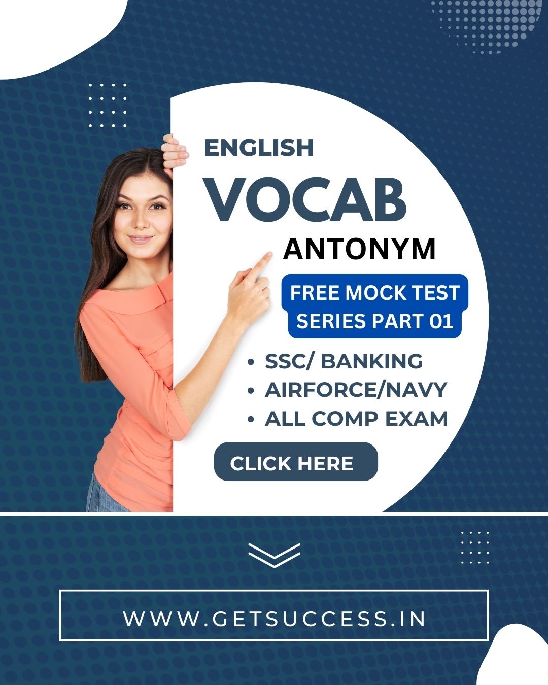 ENGLISH VOBABULARY (ANTONYM) TEST 01